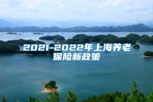 2021-2022年上海养老保险新政策