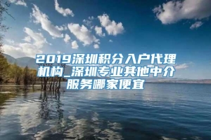 2019深圳积分入户代理机构_深圳专业其他中介服务哪家便宜