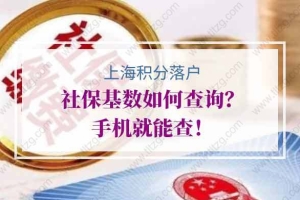 2020年上海积分落户社保基数如何查询？手机就能查！