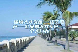 深圳人才引进---招工落户---公安局人才专户---个人自办