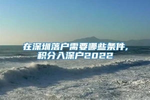 在深圳落户需要哪些条件,积分入深户2022