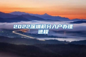 2022深圳积分入户办理进程