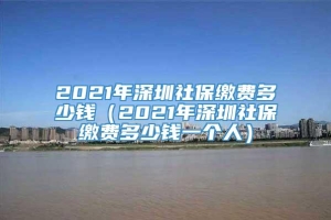 2021年深圳社保缴费多少钱（2021年深圳社保缴费多少钱一个人）