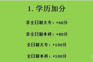 2020年深圳积分入户表：加分项