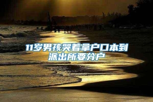 11岁男孩哭着拿户口本到派出所要分户