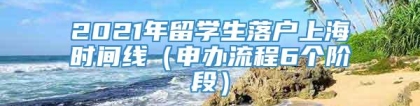 2021年留学生落户上海时间线（申办流程6个阶段）