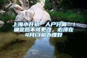 上海小升初“人户分离”！确定后不可更改，必须在4月13前办理好