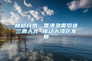 林郑月娥：香港急需引进三类人才 推动大湾区发展