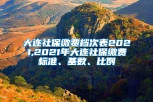 大连社保缴费档次表2021,2021年大连社保缴费标准、基数、比例