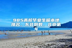 985高校毕业生留本地排名，东北倒数，北京第4