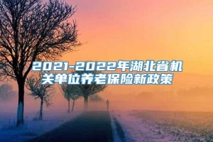 2021-2022年湖北省机关单位养老保险新政策