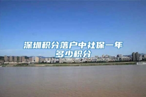 深圳积分落户中社保一年多少积分