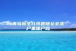 青岛新生儿可跟随父亲落户集体户吗