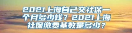 2021上海自己交社保一个月多少钱？2021上海社保缴费基数是多少？