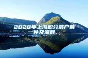 2020年上海积分落户条件及流程