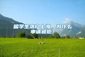 留学生落户上海，为什么申请被拒？