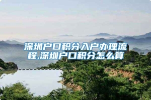 深圳户口积分入户办理流程,深圳户口积分怎么算