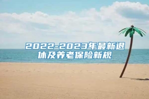 2022-2023年最新退休及养老保险新规