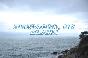 深圳积分入户代办，新政策让人尖叫